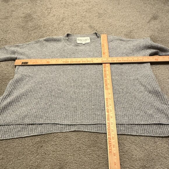 Rachel Zoe Women M Sweater Knit Crew Neck Cotton Wool Long Sleeve Gray‎ - Picture 6 of 6